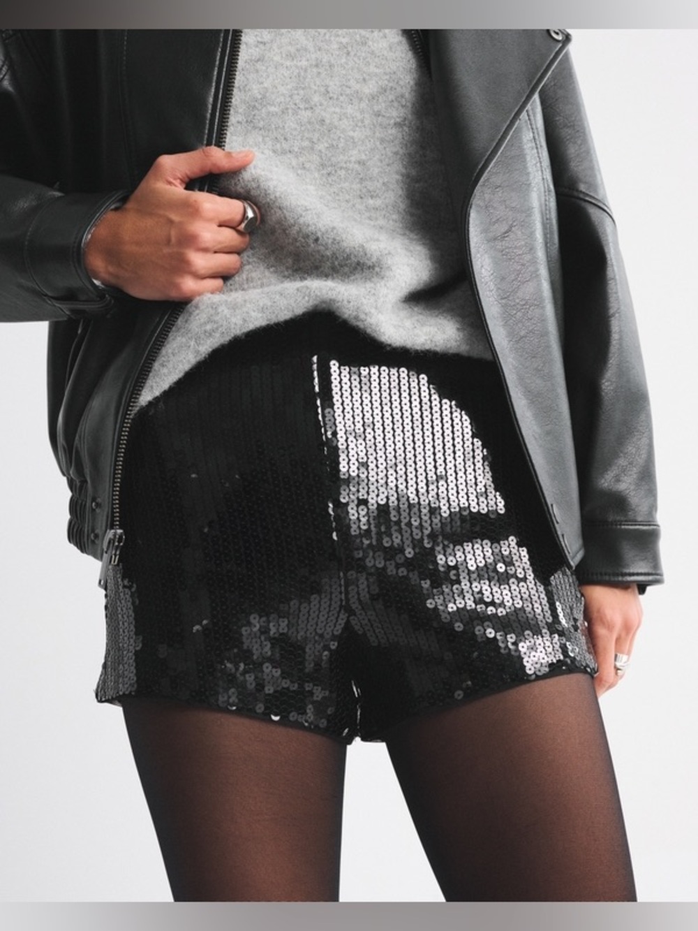 Abercrombie and Fitch Sequin Micro-shorts